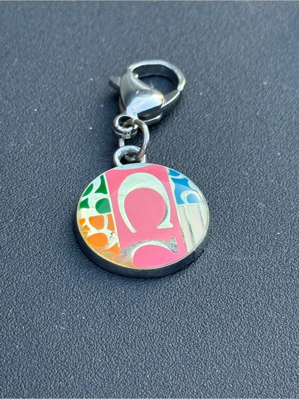 Pink Poppy Multicolor Charm Keychain for Cell Phone Accessories
